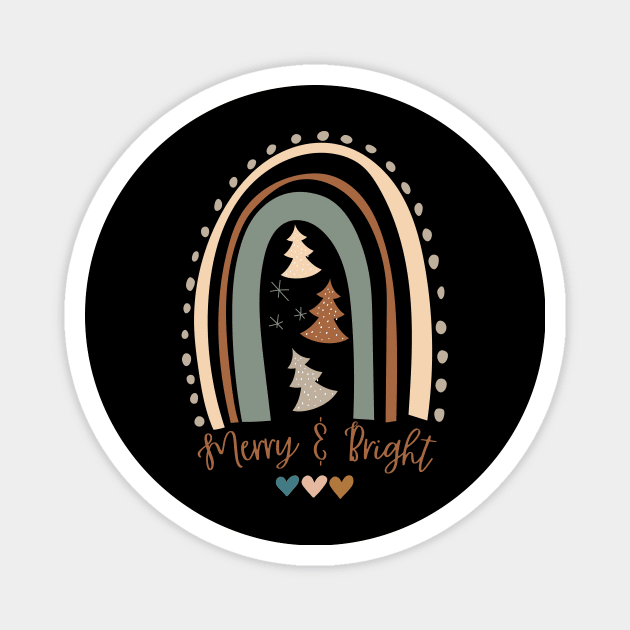 Christmas Merry And Bright Magnet by The WYLD Tribe